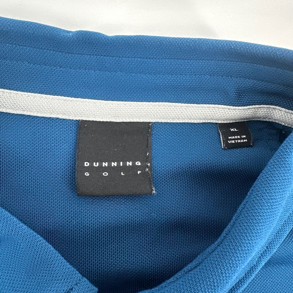 Dunning Golf Polo Shirt Mens Extra Large XL Blue Fields Ranch PGA Frisco Texas - Picture 2 of 7